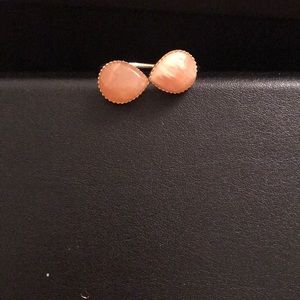 Anthropologie Adjustable Opal Tear Drop Ring Sz 6